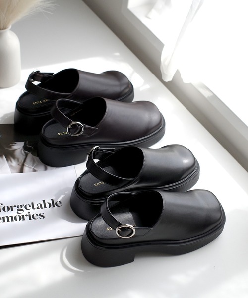 AmiAmi（アミアミ） サンダル バックベルト付きクロッグシューズ