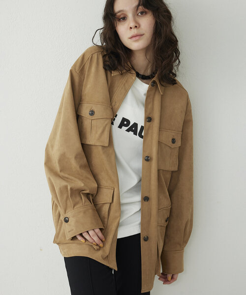 THE PAUSE 「THE PAUSE」 長袖シャツ FREE ベージュ レディース