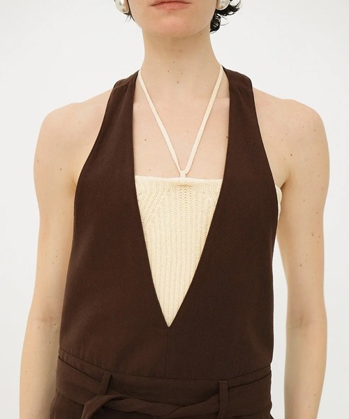CLANE HEATHER COTTON KNIT TUBETOP 18106-2232 レディース
