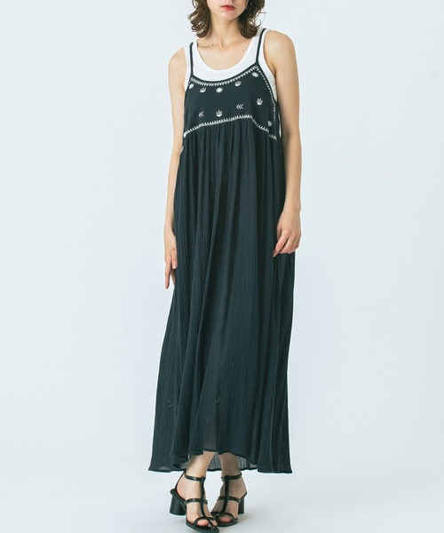 HLAADA for ROSE BUD刺繍ドレス HLAADA ワンピース (HLAADA for ROSE BUD)EMBROIDERY SLIP DRESS