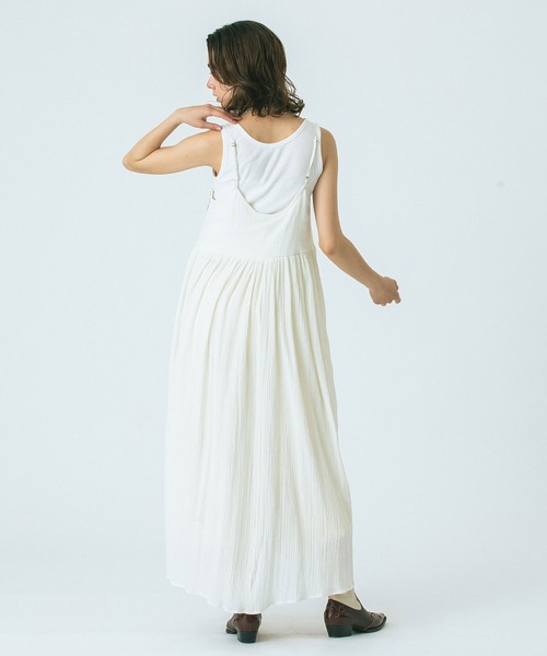 HLAADA ワンピース (HLAADA for ROSE BUD)EMBROIDERY SLIP DRESS 