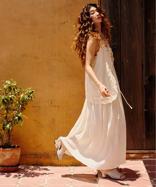 HLAADA for ROSE BUD刺繍ドレス HLAADA ワンピース (HLAADA for ROSE BUD)EMBROIDERY SLIP DRESS