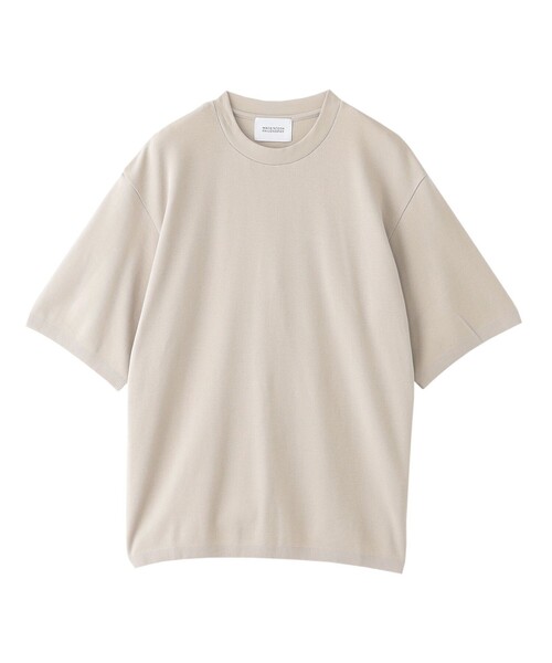 セーター ニット 30/1ミニカノコ クルーネック半袖ニットTシャツ メンズの画像