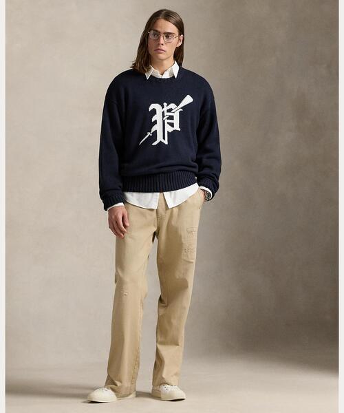 【美品】【最終値下げ】ポロ ビッグフィット SPサイズ POLO RALPH LAUREN セーター ニット ビッグ フィット ロゴ