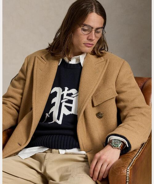 POLO RALPH LAUREN - ポロラルフローレン 23AW ロゴインターシャメランジクルーネックニット ポロラルフローレン 23AW ロゴインターシャメランジクルーネック