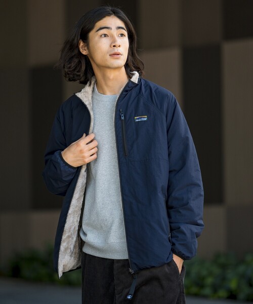 FREAK'S STORE リバーシブル ナイロンブルゾン グレー　着用2回！ セール】限定展開 リラックスフィット ナイロン フリース
