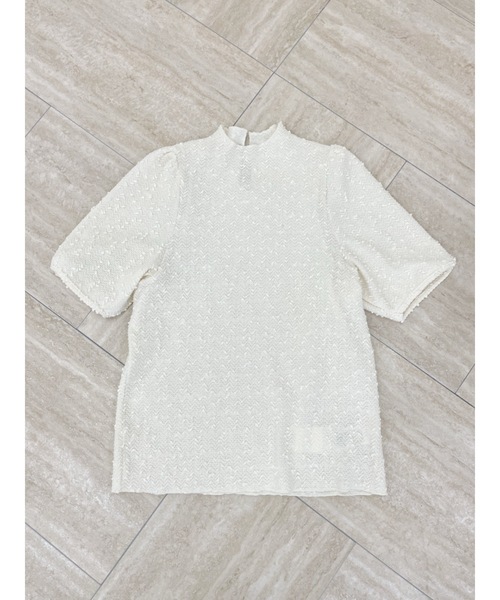 「jumelle」 半袖カットソー FREE アイボリー レディース_画像2