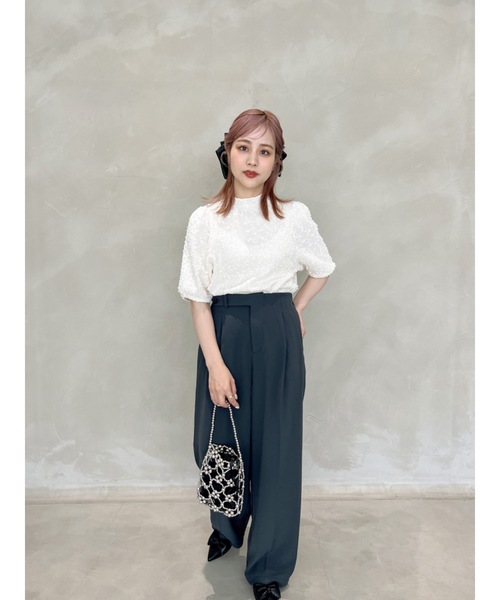 「jumelle」 半袖カットソー FREE アイボリー レディース_画像8