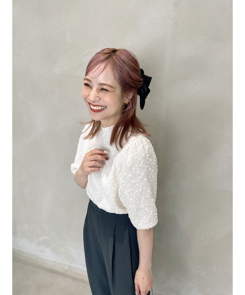 「jumelle」 半袖カットソー FREE アイボリー レディース_画像9