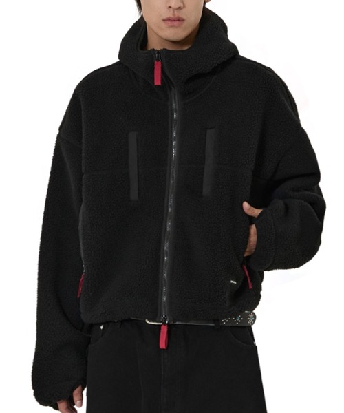 OY（オーワイ） コート アウター 「OY/オーワイ」CROP FLEECE HOODIE 