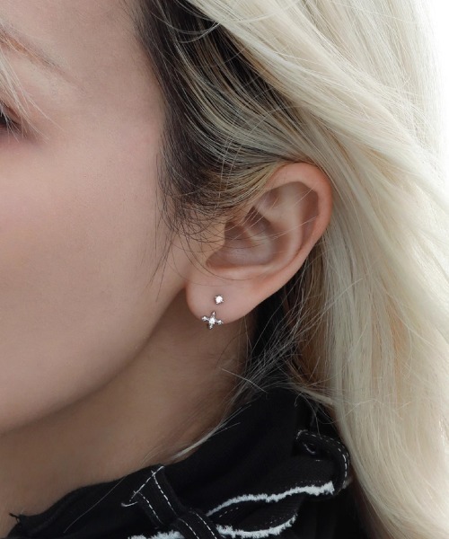 ARCHIVER ピアス 「Bz」バックカールクロスペアボディーピアス ユニ