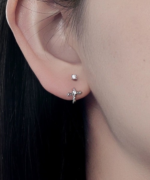 ARCHIVER ピアス 「Bz」バックカールクロスペアボディーピアス ユニ