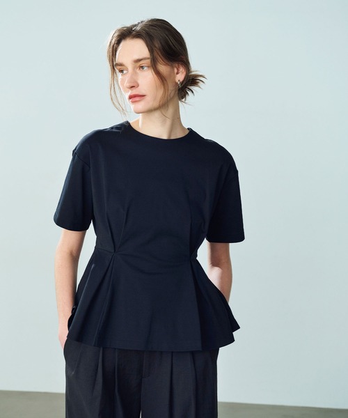 「N.O.R.C」 半袖カットソー フリー ブラック レディース_画像6