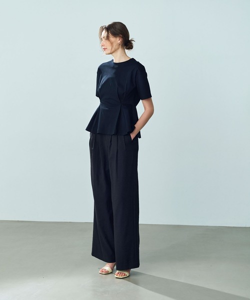 「N.O.R.C」 半袖カットソー フリー ブラック レディース_画像7