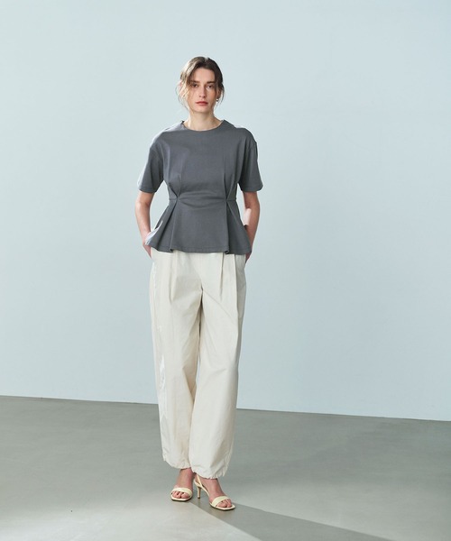 「N.O.R.C」 半袖カットソー フリー ブラック レディース_画像8