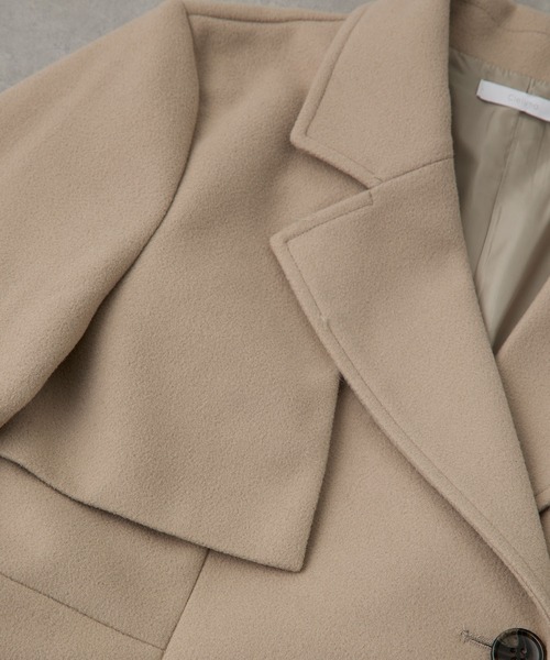 コート チェスターコート 「Cieluna」カットメルトンフレアロングチェスターコート レディース | Cieluna | 18