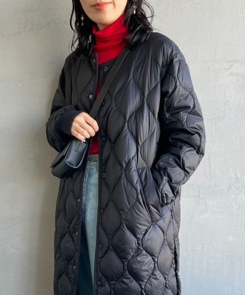 [TAION] MILITARY ソフトシェル オーバーサイズ　ダウンコート　黒 楽天市場】□タイオン TAION ミリタリーオーバーサイズクルーネック