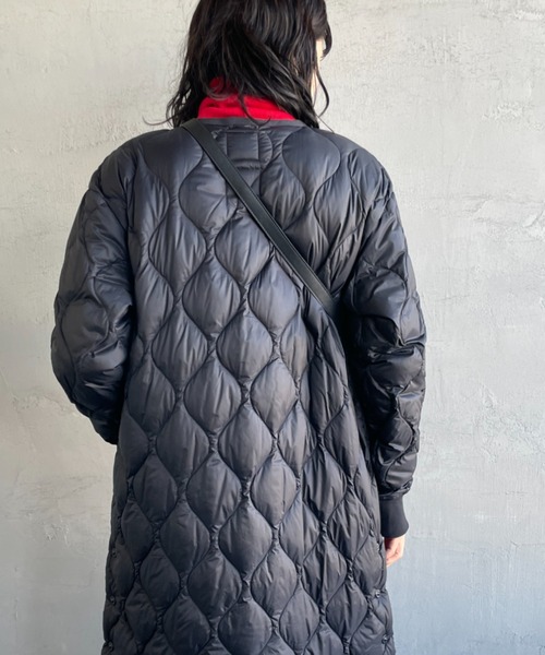 [TAION] MILITARY ソフトシェル オーバーサイズ　ダウンコート　黒 TAION（タイオン） ダウンコート ダウンジャケット 「WEB限定」「TAION