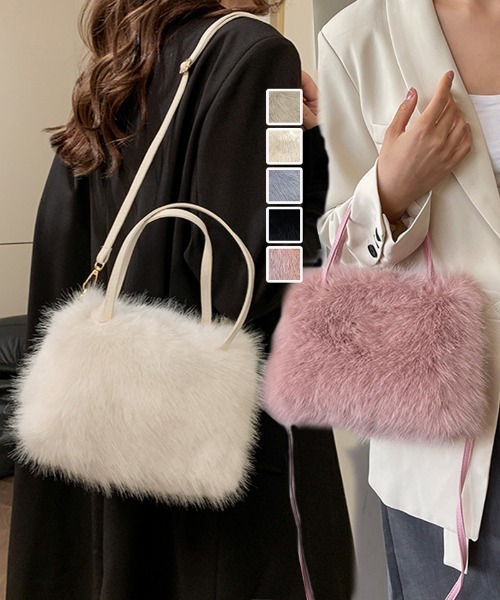 shoppinggo ショルダーバッグ バッグ ファーバッグ ふわふわ ミニ