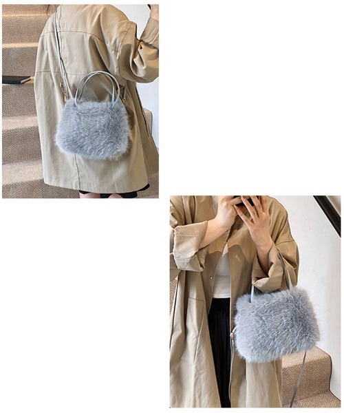 shoppinggo ショルダーバッグ バッグ ファーバッグ ふわふわ ミニ