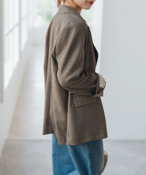 Spick & Span チェック テーラードジャケット　38 Spick & Span - Spik&Spanチェックオーバーテーラードジャケットの通販