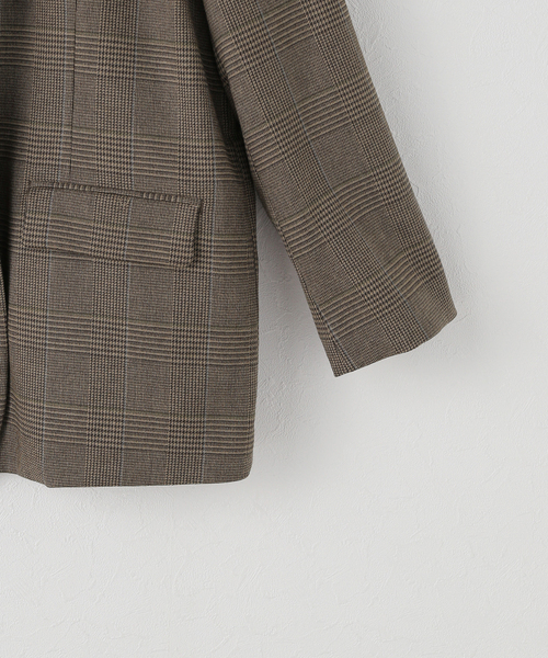 Spick & Span スピック&スパン チェックルーズジャケット 38 Spick & Span チェックルーズジャケット 38 ネイビー - メルカリ