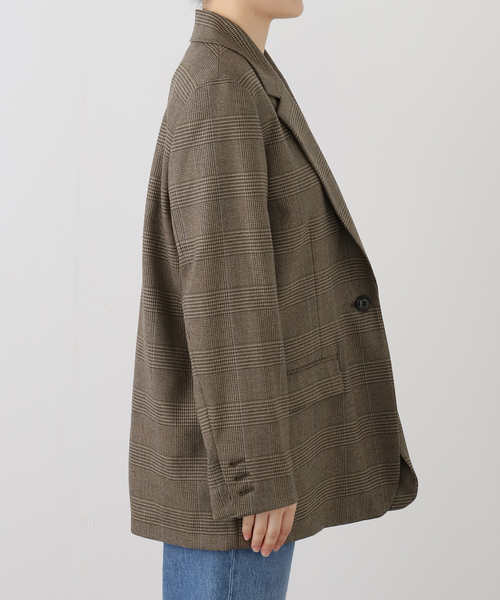 【新品タグ付】Spick&Spanグレンチェックテーラードジャケット36 Spick＆Span（スピック アンド スパン） ジャケット テーラード