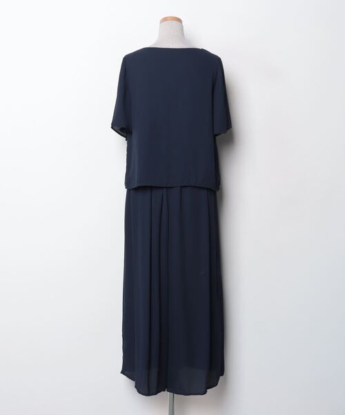 「PourVous」 セットアップ L ネイビー レディース_画像2