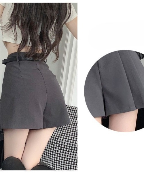 LETee パンツ プリーツショートパンツ/ レディース : ZOZOTOWN Yahoo