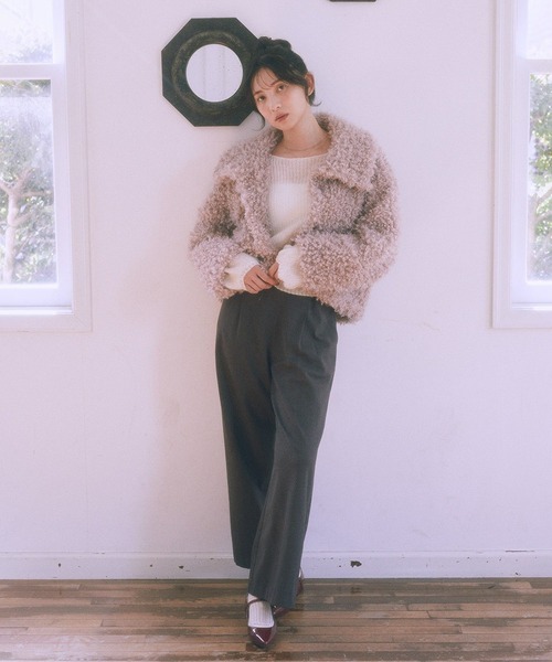 サードマガジン　新品　MサイズATTENTIF/エコファーショートブルゾン STAFF STYLING 2025.10.28｜THIRD MAGAZINE (サードマガジン) 公式