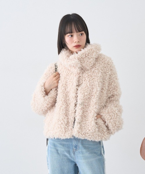 【2025AW】プードルファーショートブルゾン earth music&ecology（アース ミュージック＆エコロジー） ブルゾン