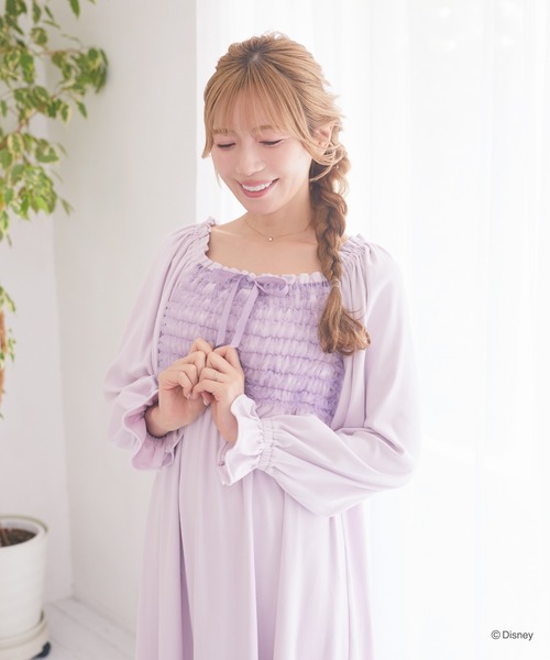 SNIDEL  チュールフリルワンピース ルームウェア 新品未使用 Disney（ディズニー） ルームウェア 部屋着 Disney princess/チュール