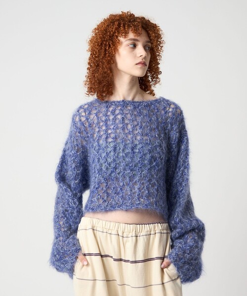 ＜6(ROKU)＞モヘヤ ウール ニット 6（ロク）の「＜6(ROKU)＞モヘヤ ウール ニット（ニット/セーター