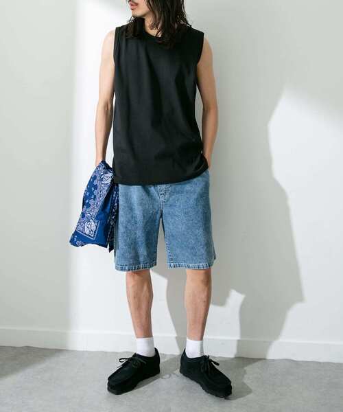 「URBAN RESEARCH Sonny Label」 ノースリーブトップス MEDIUM グレー メンズ_画像3