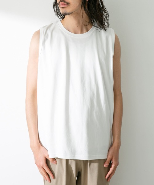 「URBAN RESEARCH Sonny Label」 ノースリーブトップス MEDIUM グレー メンズ_画像6