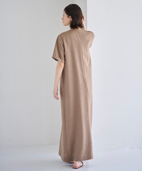 「meilmada」 半袖ワンピース SMALL ブラウン レディース_画像6