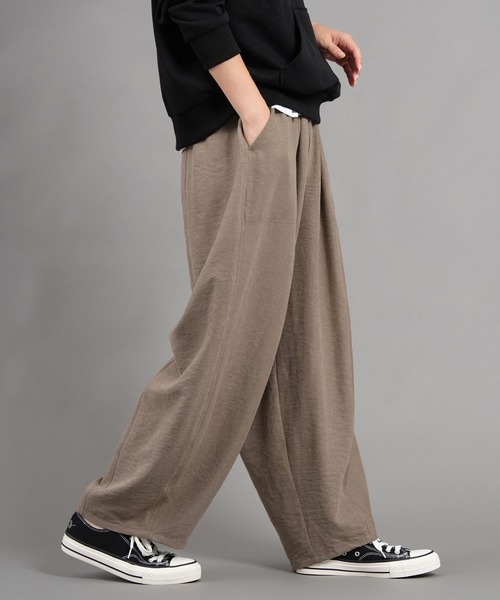 パンツ ピーチ起毛 コクーンパンツ レディース : ZOZOTOWN Yahoo!店