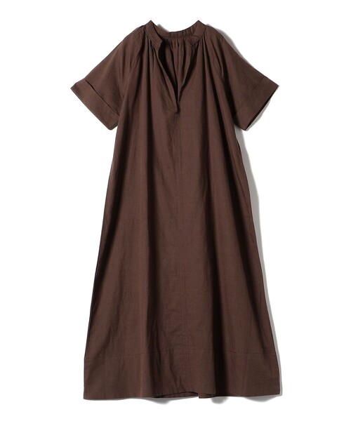 「Fanaka」 半袖ワンピース ONE SIZE レッド レディース_画像4