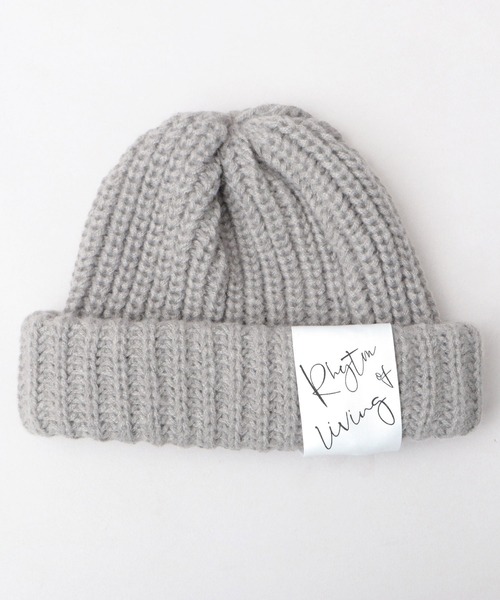 セレブ ニット帽 ニットキャップ ビッグチケットタグ ビッグ ロール