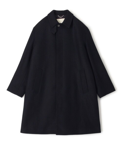 マッキントッシュ ステンカラーコート 裏地ロゴ総柄 38/M ウール ブラック Mackintosh（マッキントッシュ） ステンカラーコート コート 「別注