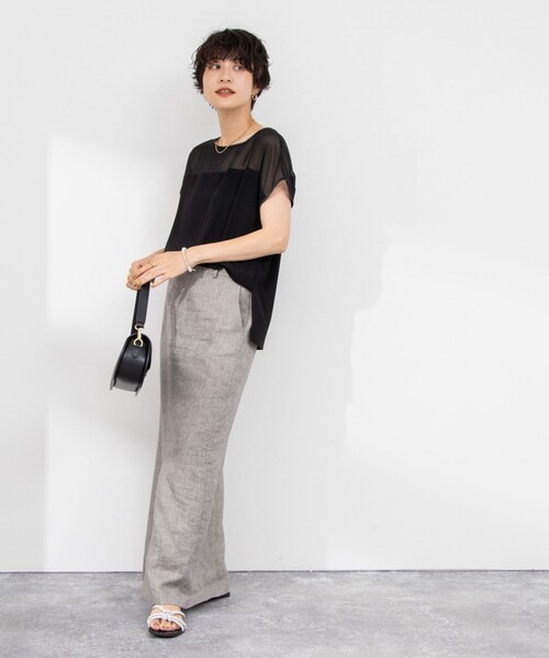 「NOLLEY'S Sophi」 ノースリーブブラウス 38 オフホワイト レディース_画像4