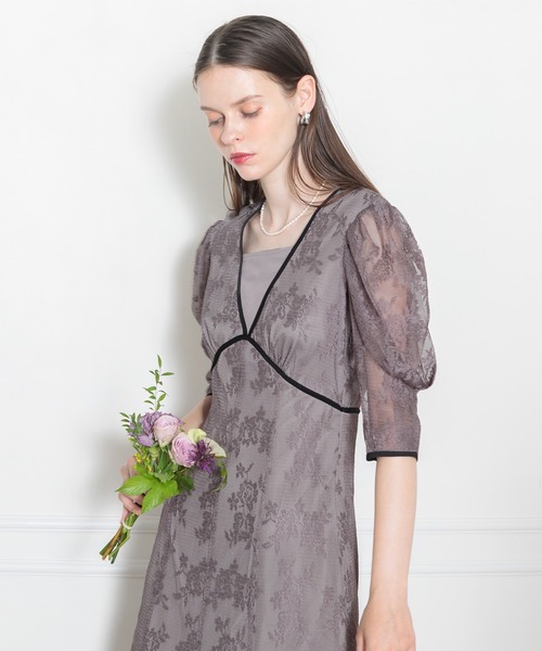 「Leja」 半袖ワンピース SMALL イエロー レディース_画像2