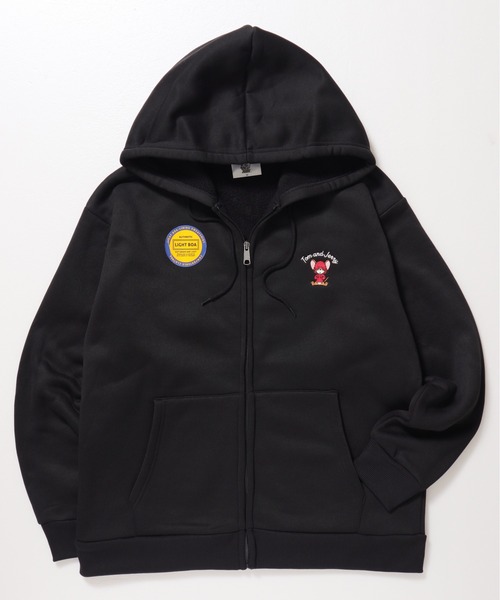 パーカー 「TOM＆JERRY/トムとジェリー」裏ボアスウェットワンポイント