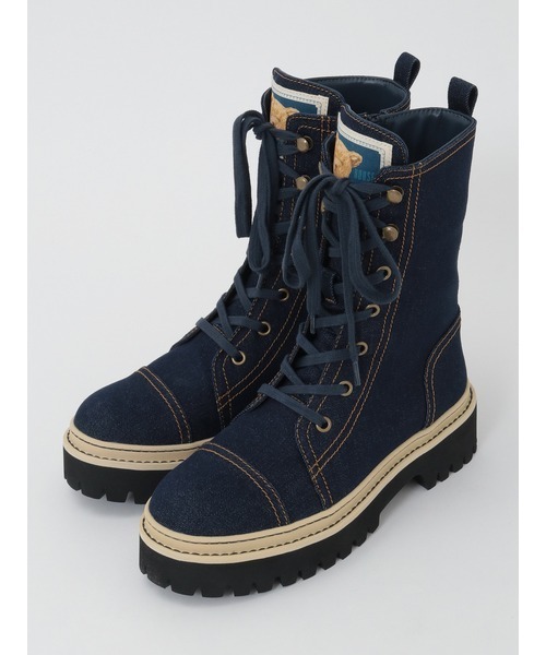 【 希少 】イギリス製  Tinker Ware  ブーツハウス  Lamp PINK HOUSE（ピンクハウス） ブーツ 顔くまネーム使い編み上げブーツ