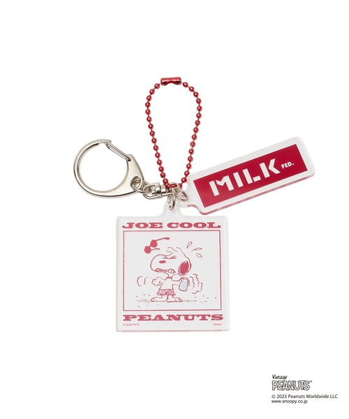 PEANUTS キーホルダー MILKFED. × PEANUTS JOE COOL COMIC KEYCHAIN