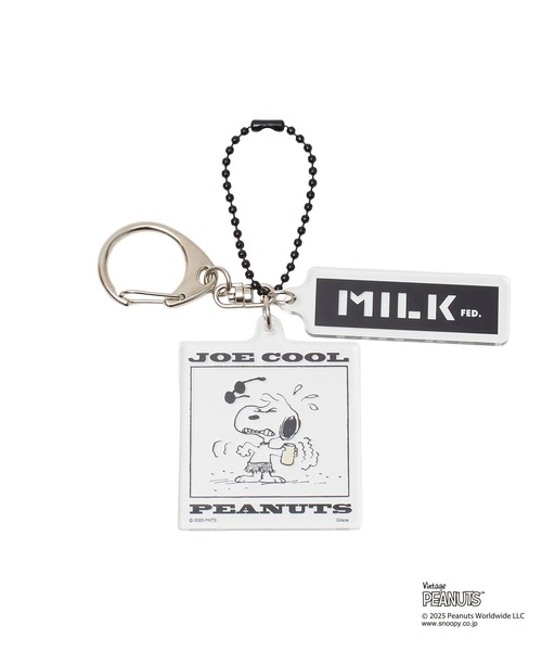 PEANUTS キーホルダー MILKFED. × PEANUTS JOE COOL COMIC KEYCHAIN