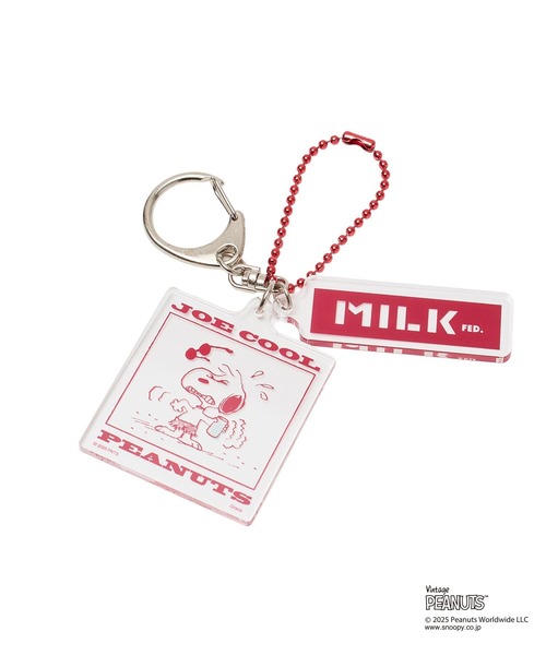 PEANUTS キーホルダー MILKFED. × PEANUTS JOE COOL COMIC KEYCHAIN