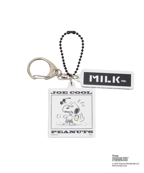 PEANUTS キーホルダー MILKFED. × PEANUTS JOE COOL COMIC KEYCHAIN