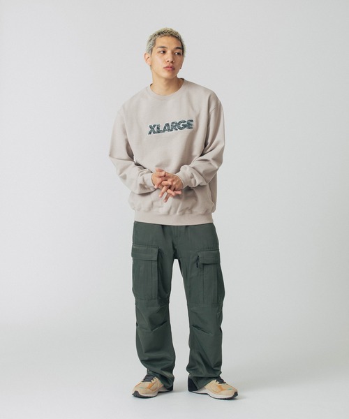 「XLARGE」 スウェットカットソー M アッシュ メンズ_画像3