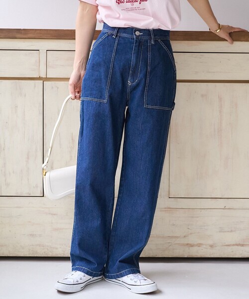 「FREAK'S STORE」 チノパンツ SMALL グリーン レディース_画像2